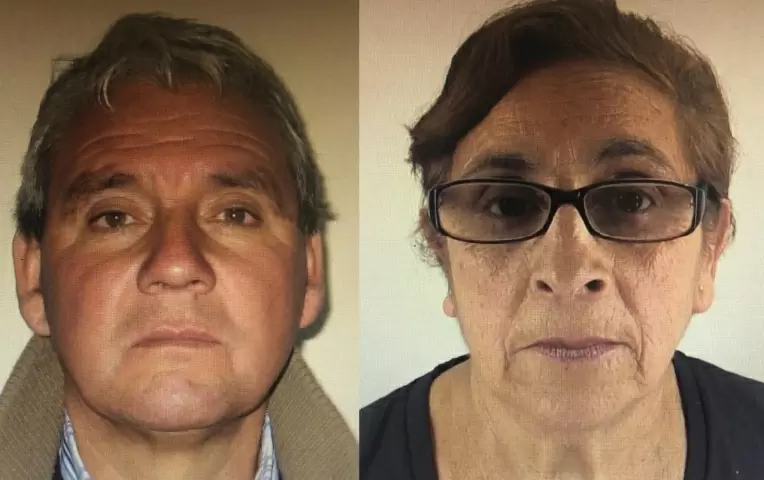 Juan y Brigilda, murieron tras cruzar en un paso no habilitado. Imagen publicada en Diario El Observador.