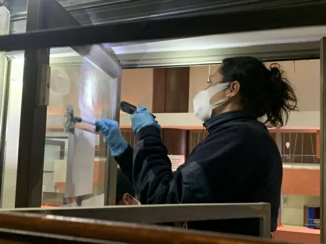 Personal del Lacrim se encuentra buscando evidencias que permitan dar con los autores del robo.