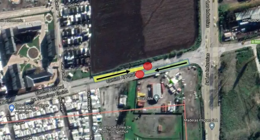 Av. Francisco Encina (Cruce El Peral)