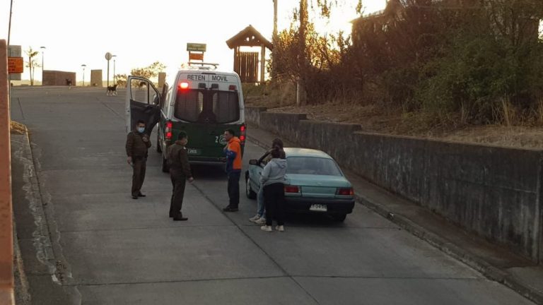 Yumbel: 5 personas se dan a la fuga por no portar permisos