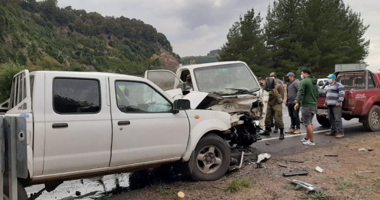 Santa Bárbara: colisión frente a la Represa Colbún deja a una persona grave