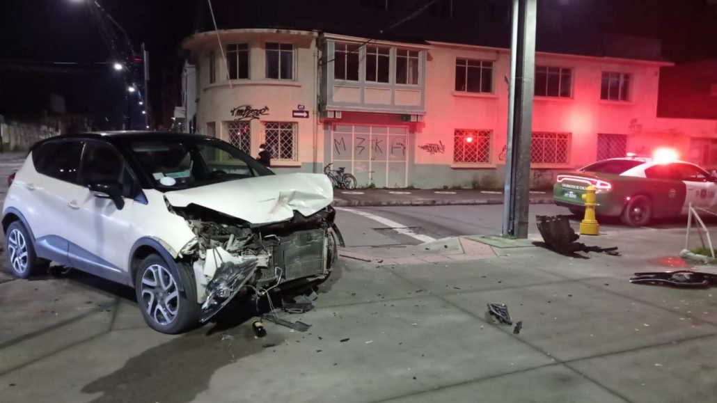 accidente en calles centricas de Los angeles