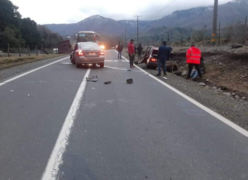 accidente camino a Ralco Alto Biobío