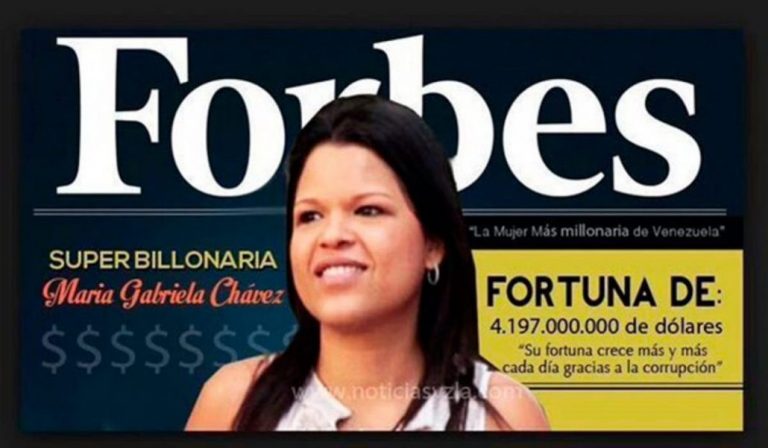 Hija de Hugo Chávez aparece en la lista Forbes: Fortuna supera los US$3.600 millones