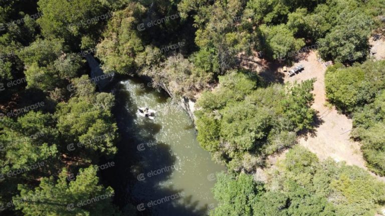 Gope busca a hombre que fue «tragado» por un pozón en Los Saltos del Laja