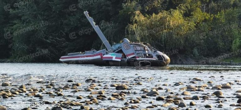 Helicóptero que combatía el incendio en Los Ángeles cayó al Duqueco