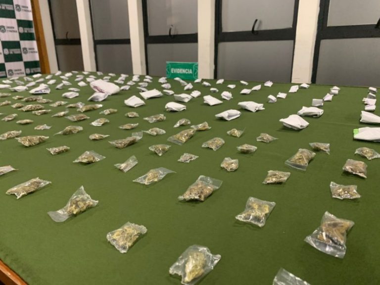 Carabineros de OS7 Bío Bío detuvo a dos sujetos con 207 dosis de droga lista para ser comercializada