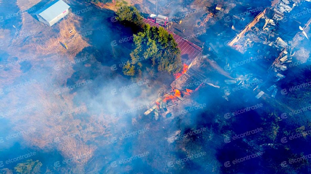 incendio camino a nacimiento