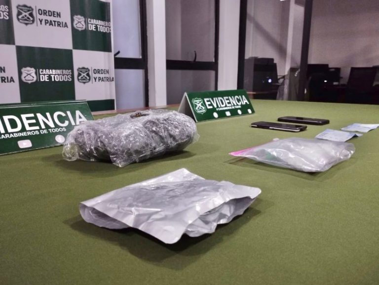 Hombre fue detenido con 3 millones en droga en Mulchén