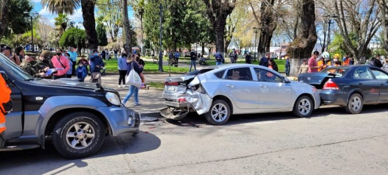 Conductor provocó choque en cadena en Yumbel