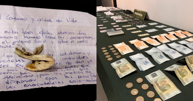 Detienen a joven que vendía hongos, tussy, «anfetas» y «clona» con instrucciones en el Barrio Universitario