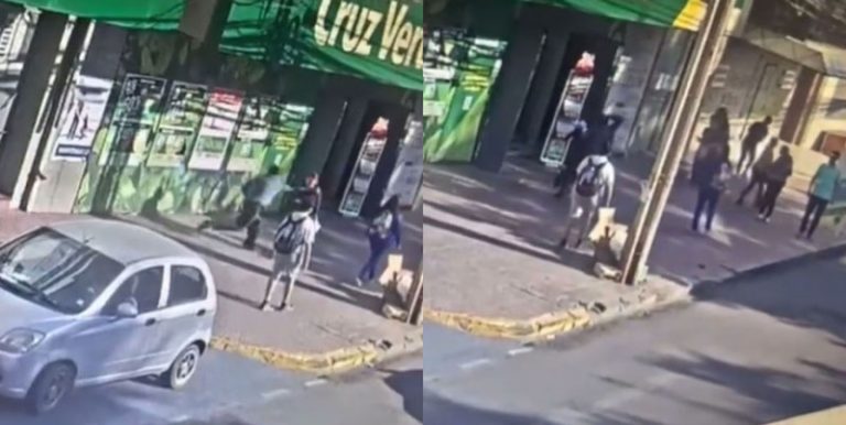 Mujer sufrió brutal agresión afuera de farmacia: peatones miraron sin intervenir