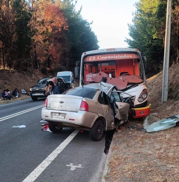 Muere funcionario de la Municipalidad de Santa Juana tras colisión en ruta de la Madera