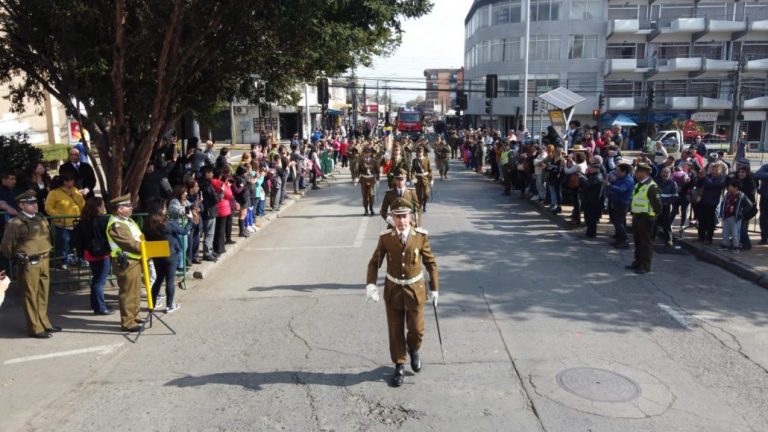 Los Ángeles: así fue la celebración de un nuevo aniversario de Carabineros en el centro