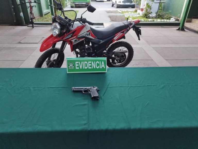 Carabineros detuvo a un delincuente y recuperó una motocicleta robada en Los Ángeles