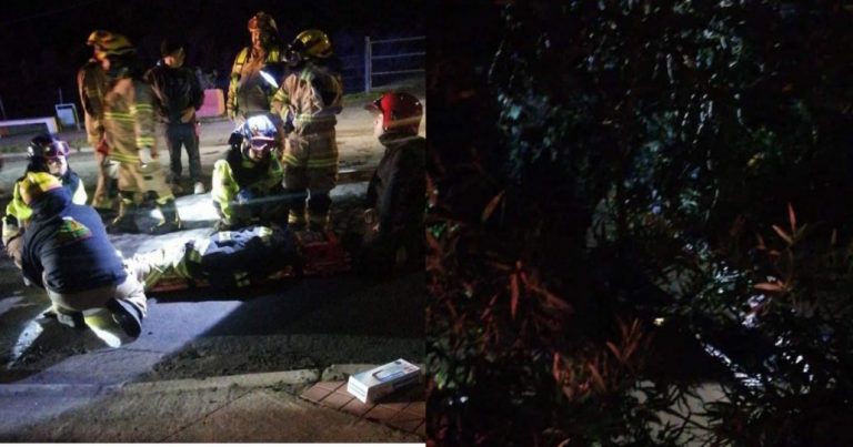 Tres lesionados dejó el volcamiento de un vehículo en Negrete.