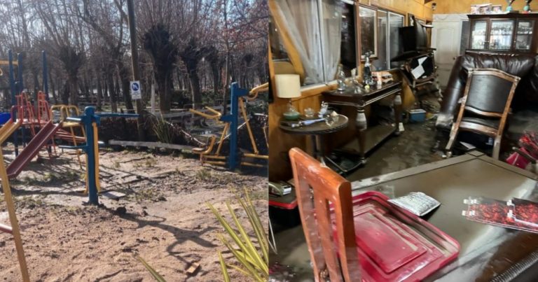 Pyme de cabañas en los Saltos del Laja quedó en la ruina tras inundaciones