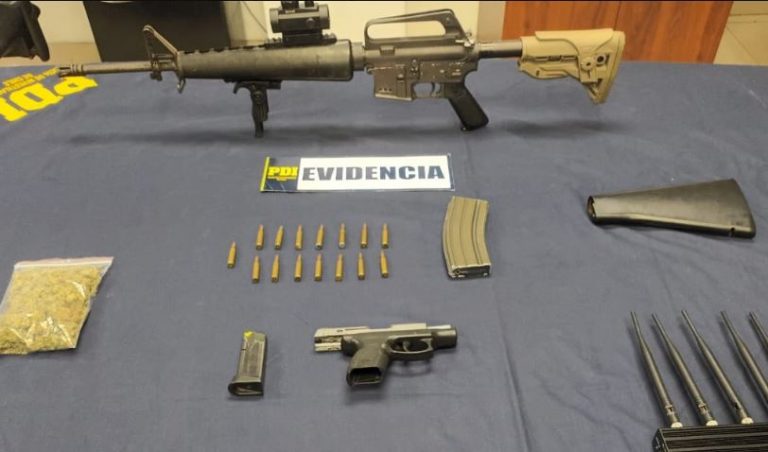 Detienen a sujeto que tenía un fusil de guerra en su domicilio