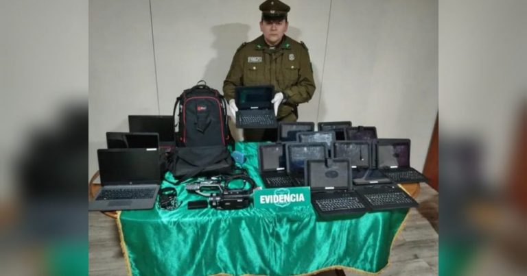 Dos delincuentes fueron detenidos tras millonario robo en un liceo en Angol