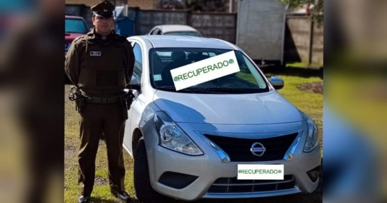 Los Ángeles: Carabineros del Retén San Carlos Purén recupera vehículo robado