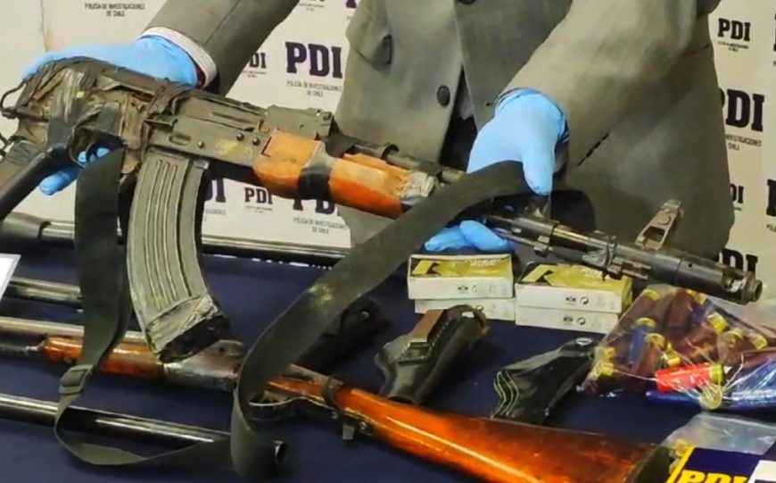 Armas, munición, droga y dinero en efectivo dejó allanamiento de la PDI en Malleco